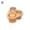 (Brown 5PCS) Silicone Ice Lattice Ice Making Mold with Three Silicone Ice Grids 1