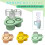 (green 1PCS) Silicone Ice Lattice Ice Making Mold with Three Silicone Ice Grids 3