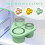 (green 1PCS) Silicone Ice Lattice Ice Making Mold with Three Silicone Ice Grids 4