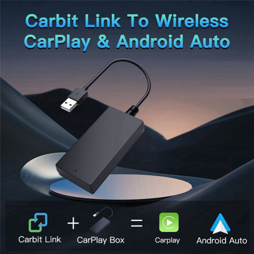 Plug and  Carbit Link to Wireless CarPlay Android AUTO Box Car Navigation  Car Machine Interconnection 2