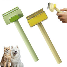 (Yellow) Sleek Lightweight Elegant For Cats Cleaning Brush Pet Comb Flea Cat Quality Flea Grooming High And Dogs Self 2Pcs