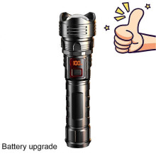 LED Super Bright Portable Flashlight Zoomable Tactical Torch Rechargeable Lamps