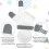 (EU plug,Heart)Electric Remote Control Window Cleaner 3 Modes Window Cleaner 2