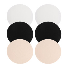 3Pairs Non-Adhesive Cotton Nipple Covers for Dress Invisible Pasties