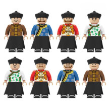 8 PCS Chinese Qing Dynasty Officials Figures Building Blocks Role Play Toys for Boy & Girls