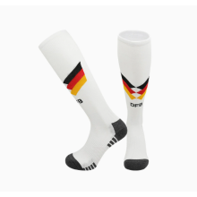 (EU 26-35, German Home) 2026 Kids World Football Grip Socks High Knee & Long Football Training Socks - Breathable Cushioned Socks Children & Youth