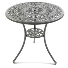 Homeology POSITANO Garden & Patio Grey Cast Aluminium Bistro Table