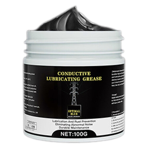 (Black) Electrical Conductive Grease Professional Electricity Compound for Power for Industrial Machinery Upkeep
