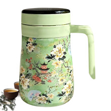 Insulated Coffee Carafe 550ml Stainless Steel with Instant Temperature Display for Hot Drinks Green