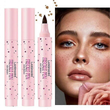 (Soft Brown) Freckle Pen Natural Lifelike Freckle Makeup Pen Waterproof Long Lasting Dot Spot Pen G