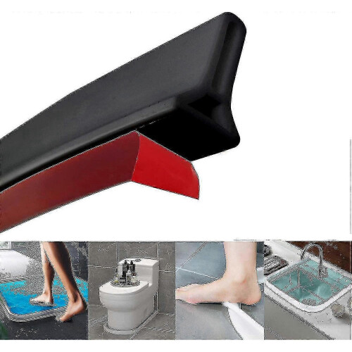 Collapsible Shower Threshold Water Dam Shower Barrier hwyC