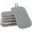 6 Pack Kitchen Scrub Sponges Reusable Non-scratch Microfiber Sponge Heavy Duty 1