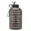 (Black) 3.78l Large Water Bottle Hydration With Motivational Time Marker Reminder 1