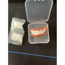 Juego de 5 uds: accesorios de caja transparente para dientes superiores y inferiores.No es un kit de carillas dentales