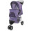 Purple Dot Foldable Pet Stroller with Swivel Wheel 9
