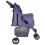 Purple Dot Foldable Pet Stroller with Swivel Wheel 7