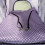 Purple Dot Foldable Pet Stroller with Swivel Wheel 6