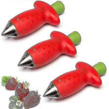 3 Pcs Fruit Corer Remover - Strawberry And Tomato Stem Remover - Strawberry Remover - Tool for Removing Stem Fruits And Vegetablesa - RIpj