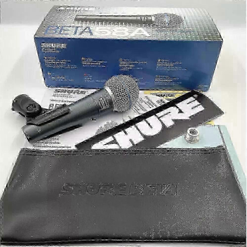 Shure BETA58A Supercardioid Dynamic Vocal Microphone with Cable for Live Performance 1