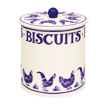 Emma Bridgewater Blue Hens Biscuit Barrel