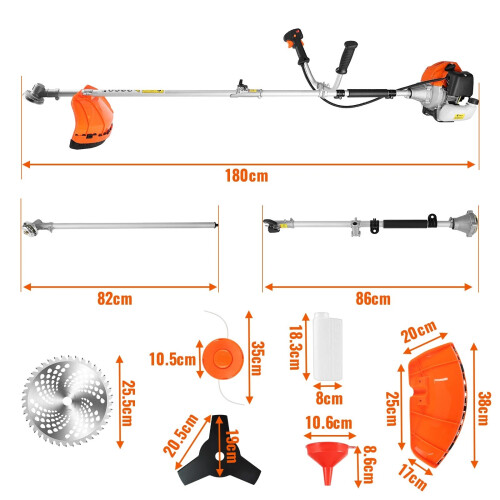 52CC (3-in-1) Petrol Grass Trimmer Brush Cutter 2