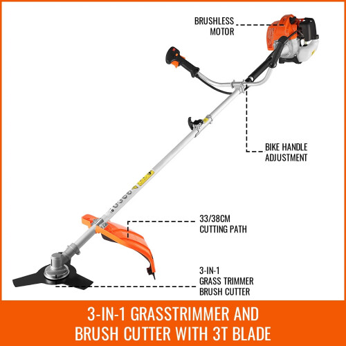 52CC (3-in-1) Petrol Grass Trimmer Brush Cutter 1