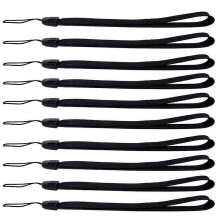10Pcs Black Lanyard Hand Wrist Lanyard Strap for Camera/USB Best