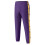 (M,Purple)Men Mid-rise Buttons Pants Splicing Basketball Training Sweatpants 1