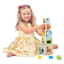 Bloques apilables - WOODYLAND - 102195005 - Multicolor - Desarrollo infantil - Alta calidad