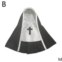 (M)Costume Funny Kittens and Puppies Nun Cloak Costume for Small Pet