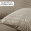 (Double, Beige) Stripe Duvet Cover Set & Pillowcase Pair 6
