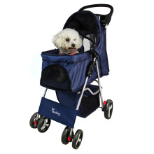 Pet Stroller Dog Cat Pram Pushchair Travel Cart