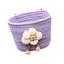 Panier de vélo pour garçons et filles, corde souple-Violet