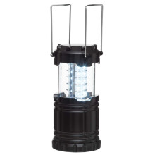 Linterna de camping, 30 LED, plegable, a pilas