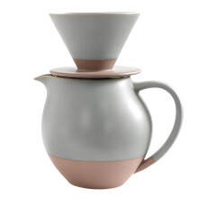 Ceramic Carafe Pouring Coffee Maker Fillter-The grass is green
