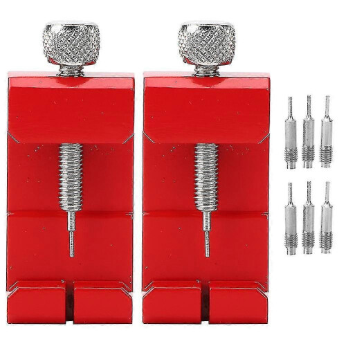 2pcs Watchband Remover Watch Strap Adjuster Removal Tool Adjustable Height Professionalred - DD