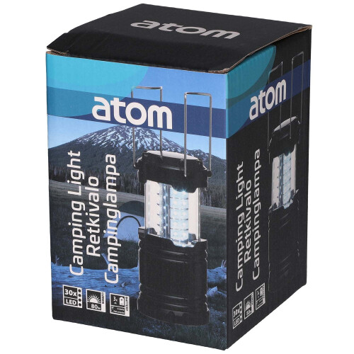 Linterna de camping, 30 LED, plegable, a pilas 2