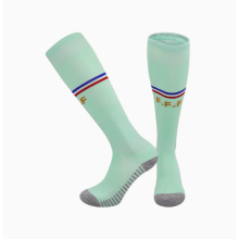 (EU 26-35, France Away) 2026 Kids World Football Grip Socks High Knee & Long Football Training Socks - Breathable Cushioned Socks Children & Youth