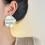 Trendy Oil Wash Effect Drop Earrings Handcrafted with-White 5