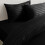 (Super King, Black) Stripe Duvet Cover Set & Pillowcase Pair 5