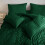 (Double, Emerald) Stripe Duvet Cover Set & Pillowcase Pair 2