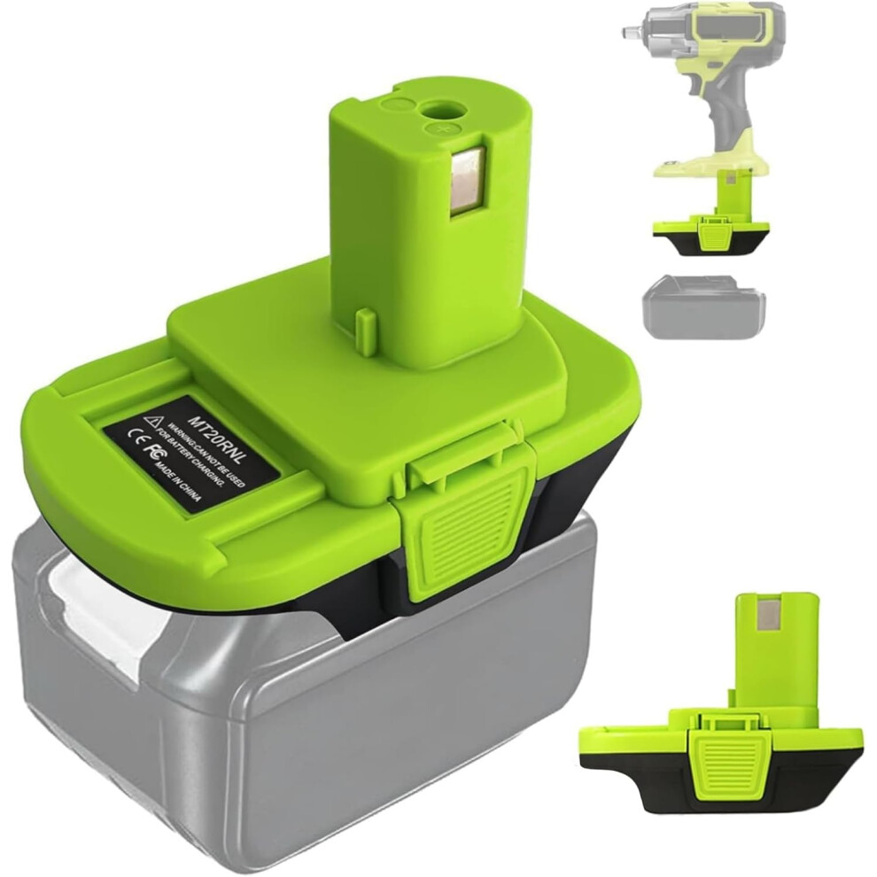 Mt20rnl Battery Adapter For Makita Ryobi, Battery Adapter Conversion For Makita 18V Battery To Ryobi 18V Power Tools (No Battery) 6083684904554