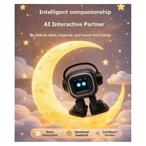 EMO Robot Intelligent Emotion Perception Touch Interaction AI Electronic Emotion Feedback and Companionship Pet 2