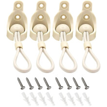 Universele elastische bevestigingsset voor verduisterende rolgordijnen (2-delige set elastische bevestigingsset, zandkleur)