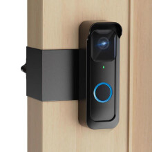 (black) Outdoor Doorbell Mount Bracket, Anti-Theft Flashing Doorbell Camera Holder with Weatherproof Cover for Blink Video Doorbell