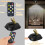 LED spotlights with remote control, battery powered, wall light with timer, 3CTT dimmable artistic light, 2-pack. 2