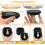 LED spotlights with remote control, battery powered, wall light with timer, 3CTT dimmable artistic light, 2-pack. 3