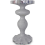Silver Lady Mirrored Diamond Side Table 60cm 7