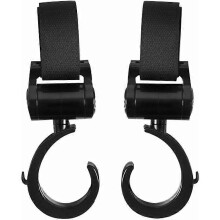 Stroller Hooks, 2PCS Stroller Hooks Bags Hook for Yoyo Strollers Universal Stroller Clip Accessory (2 Pack)
