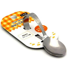 (fork, silvery white) Stainless Steel Baby Training Fork & Spoon Set, Toddler Self-Feeding Utensils, Non-Slip Handle Weaning Spoon for 1-3 Years Old